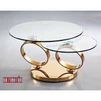 Ring Extendable Coffee Table Gold  (Online Only)