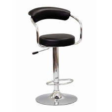 ST-7500-B Black PU Adjustable Bar stool. SET OF 2 CHAIRS (Online only)