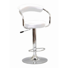 ST-7500-W  White PU Adjustable Bar Stool.  SET OF 2 CHAIRS (Online only)