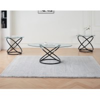 IF-2641 3pc Coffee Table Set Black. SALE JUST SET (Online Only)