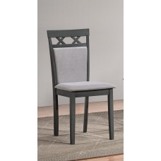 C-1096 Antique Grey Dining chair. SALE JUST SET OF 2 CHAIRS. (Online Only)