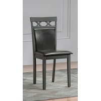 C-1097 Black PU Upholstered Cushion Seats Dining Chair.SALE JUST SET OF 2 CHAIRS (online only)