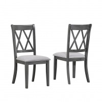 C-1098 Fabric Upholstered Cushion Seats Dining Chair.SALE JUST SET OF 2 CHAIRS. (Online Only)