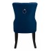 C-1222 Navy Blue Velvet Dining Chair with Nail Head Details. SALE JUST SET OF 2 CHAIRS (Online only)