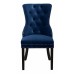 C-1222 Navy Blue Velvet Dining Chair with Nail Head Details. SALE JUST SET OF 2 CHAIRS (Online only)