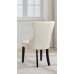 C-1228 Button Tufted Front Creme Velvet Dining Chair. SALE JUST SET OF 2 CHAIRS. (Online Only)