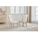C-1248 Soft-Touch Cream Velvet Dining Chair. SALE JUST SET OF 2 CHAIRS. (Online Only)