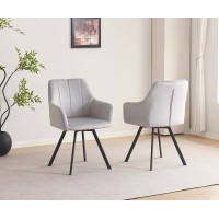C-1411 Soft Light Grey Velvet Dining Chair. SALE JUST SET OF 2 CHAIRS. (Online only)