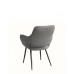 C-1546 Soft Textured Grey Fabric Dining Chair. SALE JUST SET OF 2 CHAIRS. (Online Only)