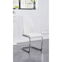 C-1575 Upholstered in soft White PU Dining Chair.SALE JUST SET OF 6 CHAIRS. (Online Only) C-1575 Upholstered in soft White PU Dining Chair.SALE JUST SET OF 6 CHAIRS. (Online Only)