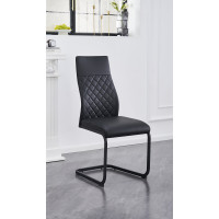 C-1578 Upholstered in soft Black PU Dining Chair.SALE JUST SET OF 6 CHAIRS. (Online Only) C-1578 Upholstered in soft Black PU Dining Chair.SALE JUST SET OF 6 CHAIRS. (Online Only)