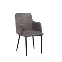 C-1835 Charcoal Brown PU with Black Metal Legs. SALE JUST SET OF 2 CHAIRS.( Online only) C-1835 Charcoal Brown PU with Black Metal Legs. SALE JUST SET OF 2 CHAIRS.( Online only)