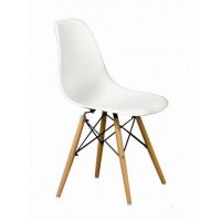 C-1421 Eiffel Dining Chair White .Sale just set of 4 Chairs. (Online only)
