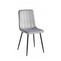 C-1473 Light Grey Velvet Dining Chair. Sale Just for 6 Chairs.(Online Only)