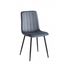 C-1474 Dark Grey Velvet Dining Chair. SALE JUST FOR 6 CHAIRS.(Online Only)
