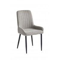 C-1512 Grey/Beige Fabric Dining Chair. SALE JUST FOR 2 CHAIRS.(Online Only)