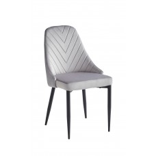 C-1531 Light Grey Velvet Dining Chair. SALE JUST FOR 6 CHAIRS.(Online Only)