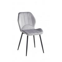 C-1535 Light Grey Velvet Dining Chair. Sale just set of 6 chairs (Online only)