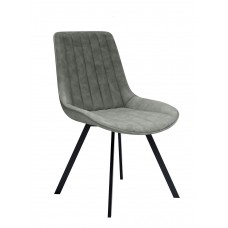 C-1561 Dining Chair Soft Grey PU. SALE JUST SET OF 2 CHAIRS. (Online only)