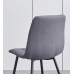 C-1593 Dining Chair Soft Grey Fabric. SALE JUST SET OF 4 CHAIRS. (Online only)