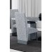 C-1600 Modern Finish Soft Grey Fabric Dining Chair. Sale just set of 2 chairs (Online Only)