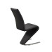 C-1785 Dining Chair Upholstered Black ‘Z’ Shaped With Chrome Legs. SALE JUST  SET OF 2 CHAIRS. (Online only)