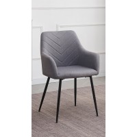 C-1815 Grey Fabric Dining Chair. SALE JUST SET OF 2 CHAIRS. (Online Only)
