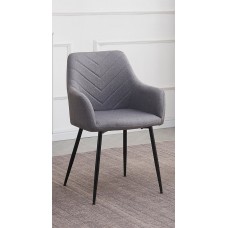 C-1815 Grey Fabric Dining Chair. SALE JUST SET OF 2 CHAIRS. (Online Only)