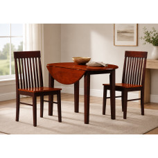 IF-1012   Espresso & Dirty Oak 3pc Dinette Set  (Online Only)