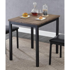 T-1025 Distressed Wood Table Top with Black Legs (Online Only)