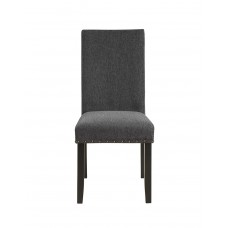 C-1610 Soft Grey Fabric Dining Chair. Sale just set for 2 Pcs.(Online only)