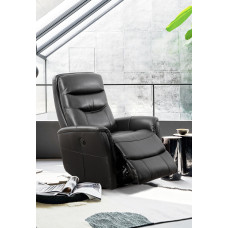 IF-6300-M Power Recliner Chair. Soft Black PU. (Online Only)