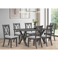 T-1095 Antique Grey Dining Table. (Online Only)