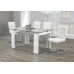 T-1480 Clear Glass Top Dining Table with White Gloss Legs (Online only) T-1480 Clear Glass Top Dining Table with White Gloss Legs (Online only)