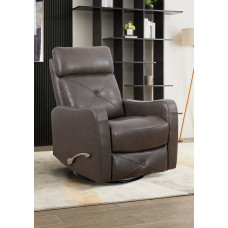 IF-6330-M Recliner Chair. Soft Charcoal Leather Match.(Online Only)