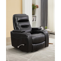 IF-6310-M Recliner Chair. Soft Black PU.(Online only)