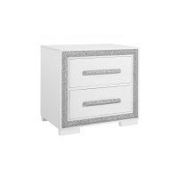 Andros-Silver Night Stand (Online Only)