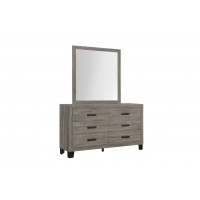 Olivia "Austin" Dresser and Mirror Taupe Colour (Online Only)