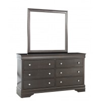 Pompei Grey Crocodile PU Fronts Dresser and Mirror (Online only)