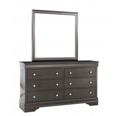 Pompei Grey Crocodile PU Fronts Dresser and Mirror (Online only)