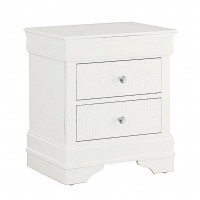 Pompei White PU Front Night stand (Online only)