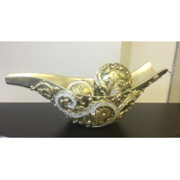 Gold Vine Decorative Bowl W/ Spheres (Online only)