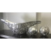 Silver Malha Decorative Bowl With Spheres (Online only)
