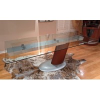 Madrid Extendable Glass Dining Table (Floor Model)