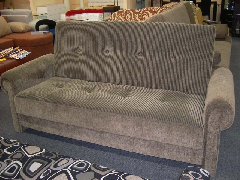 Canadian Sofa Delux Davenport sofa bed with Roll Arms.